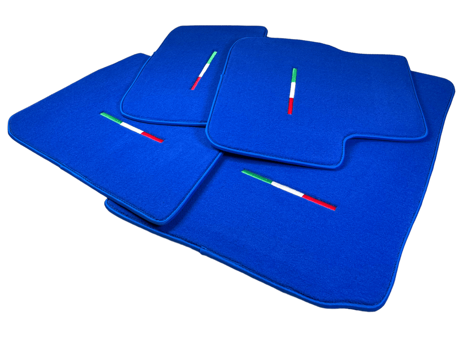 Blue Floor Mats For Maserati Ghibli 2013-2022 Italy Edition - AutoWin