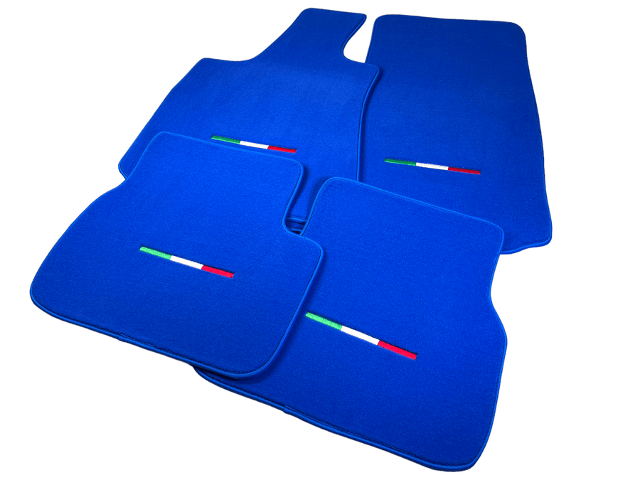 Blue Floor Mats For Maserati Ghibli 2013-2022 Italy Edition - AutoWin