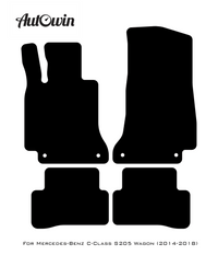 Blue Floor Mats For Mercedes Benz C-Class S205 Wagon (2014-2018) | Limited Edition - AutoWin
