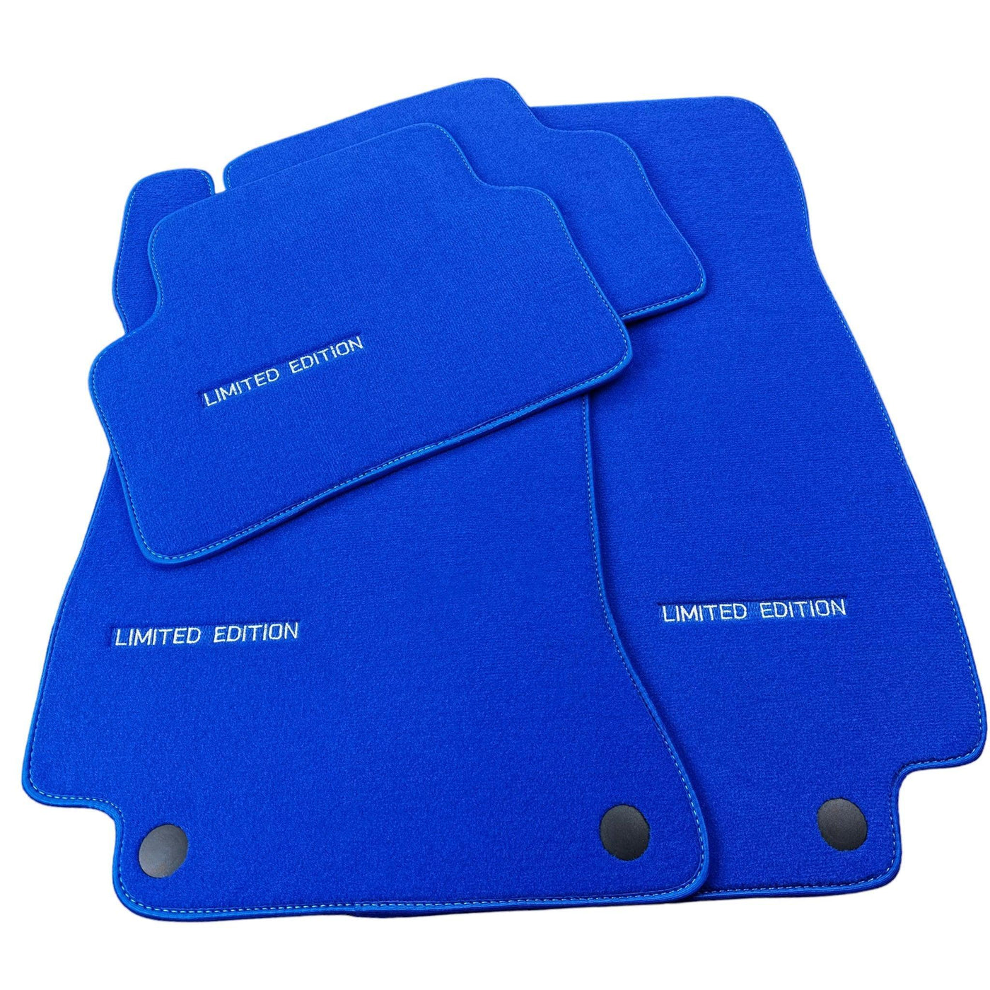 Blue Floor Mats For Mercedes Benz CLK-Class A208 Convertible (1998-2003) | Limited Edition - AutoWin