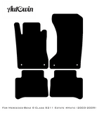 Blue Floor Mats For Mercedes Benz E-Class S211 Estate 4Matic (2003-2009) | Limited Edition - AutoWin