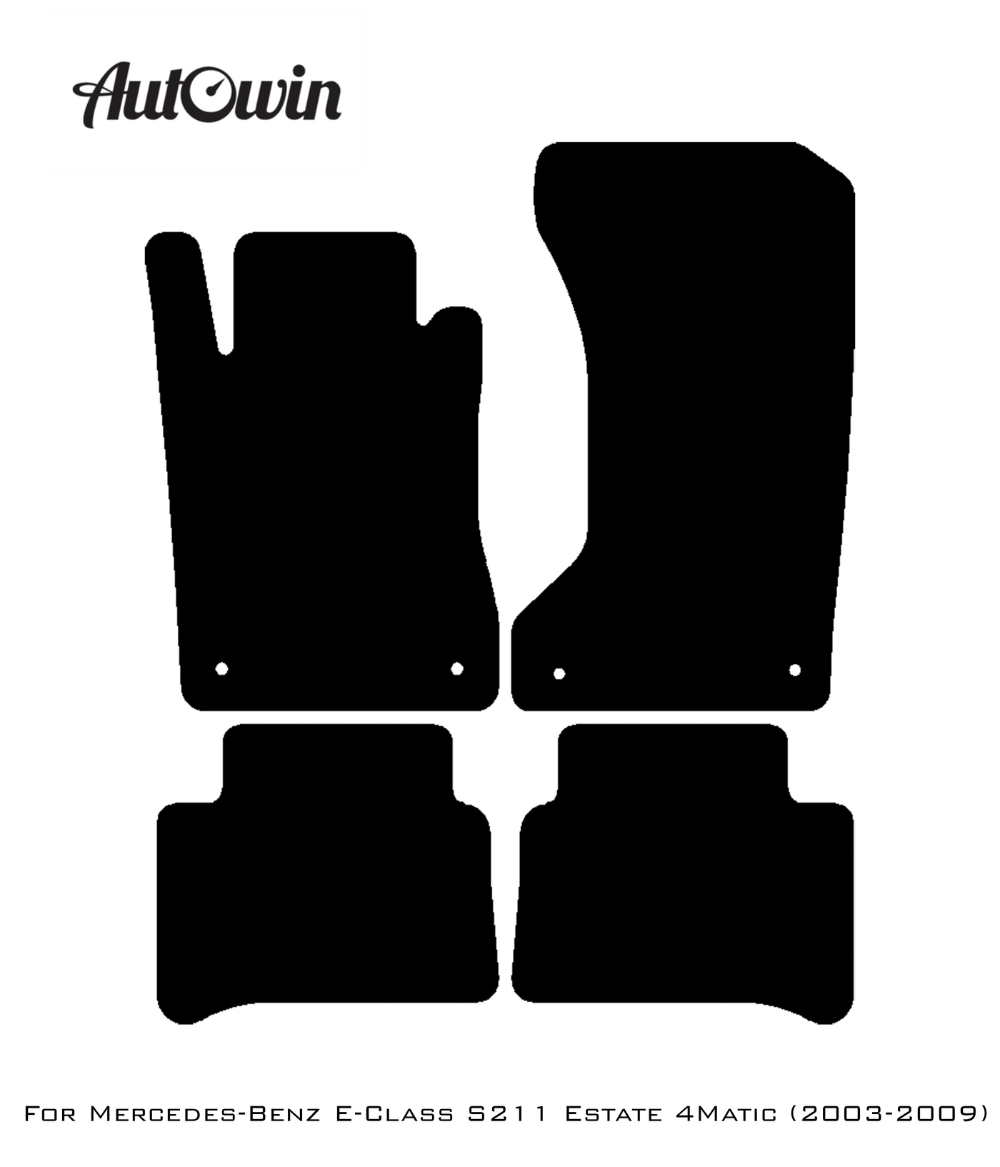 Blue Floor Mats For Mercedes Benz E-Class S211 Estate 4Matic (2003-2009) | Limited Edition - AutoWin