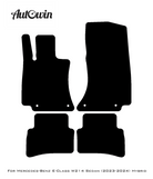 Blue Floor Mats For Mercedes Benz E-Class W214 Sedan (2023-2024) Hybrid | Limited Edition - AutoWin