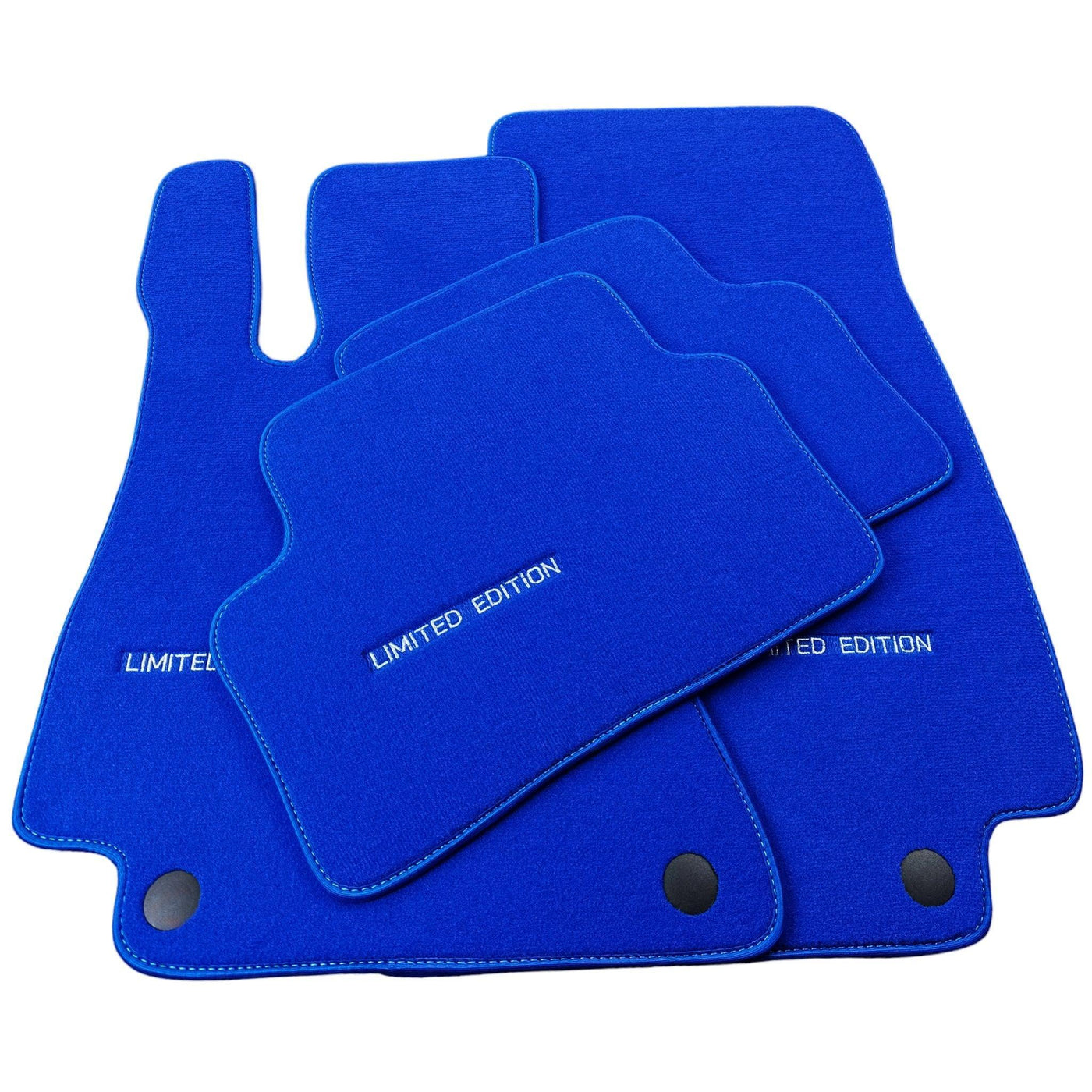 Blue Floor Mats For Mercedes Benz EQS-Class V297 (2021-2023) | Limited Edition - AutoWin