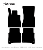 Blue Floor Mats For Mercedes Benz S-Class V223 (2020-2023) Long Wheelbase | Limited Edition - AutoWin
