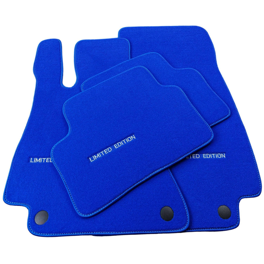 Blue Floor Mats For Mercedes Benz S-Class V223 (2021-2023) Hybrid | Limited Edition - AutoWin