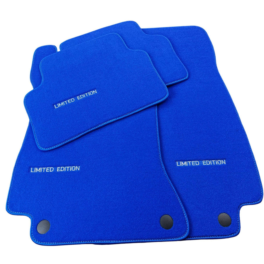 Blue Floor Mats For Mercedes Benz V-Class 447 Front (2019-2023) | Limited Edition - AutoWin