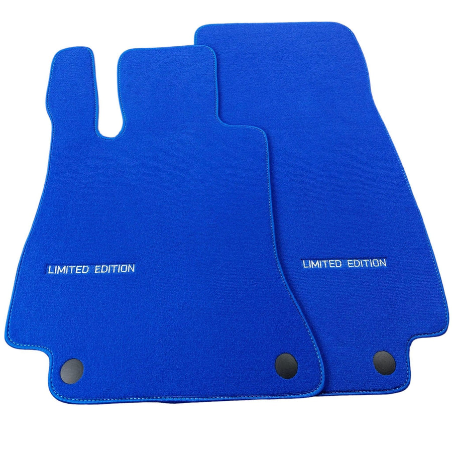 Blue Floor Mats For Mercedes Benz V-Class 447 Front (2019-2023) | Limited Edition - AutoWin