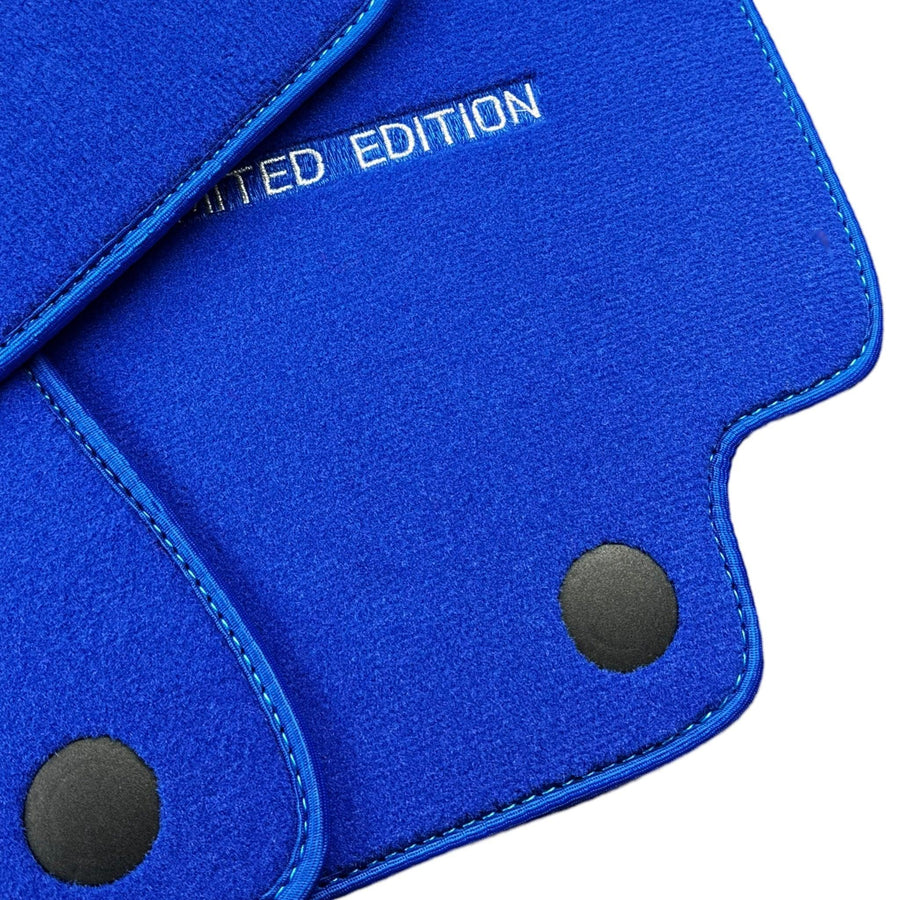 Blue Floor Mats For Mercedes Benz V-Class 447 Front (2019-2023) | Limited Edition - AutoWin