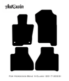 Blue Floor Mats For Mercedes Benz X-Class W470 (2017-2023) | Limited Edition - AutoWin