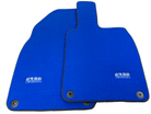 Blue Floor Mats for Porsche 718 Boxster 2016-2023 ER56 Design - AutoWin