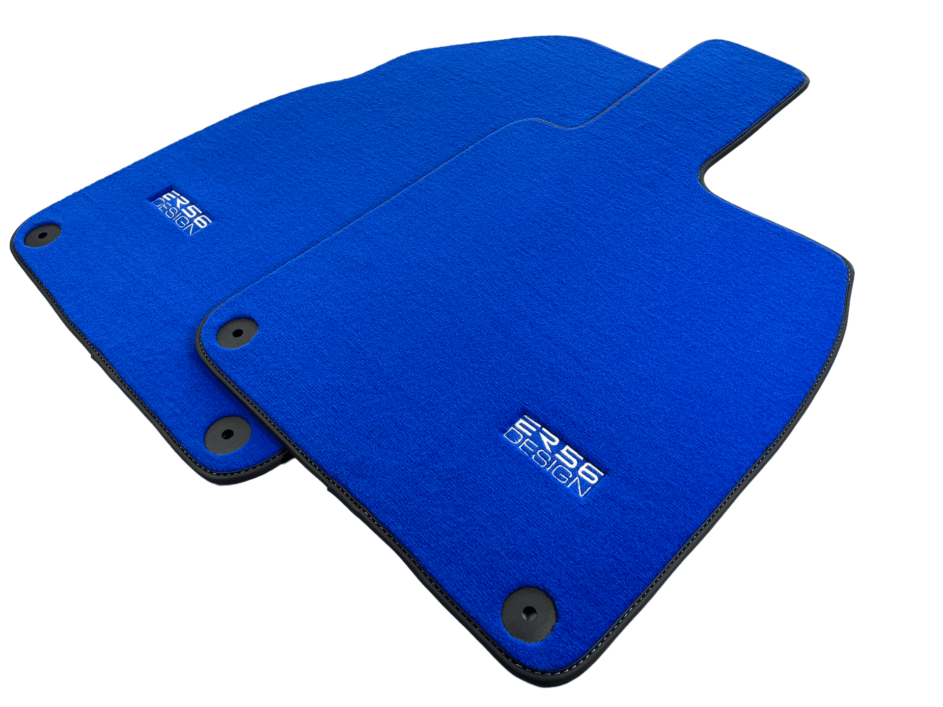 Blue Floor Mats for Porsche 718 Boxster 2016-2023 ER56 Design - AutoWin
