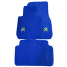 Blue Mats For BMW 3 Series E46 Convertible Tailored Set Perfect Fit - AutoWin