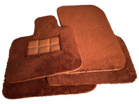 Brown Sheepskin Floor Mats For Rolls Royce Phantom Drophead Coupe 2007–2016 Er56 Design - AutoWin