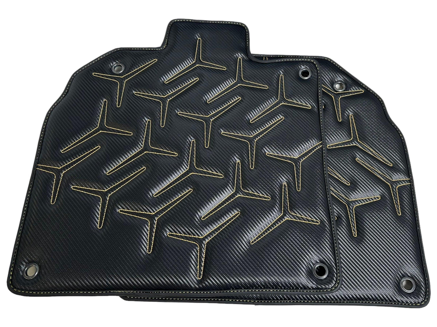 Carbon Leather Floor Mats for Lamborghini Aventador SV - AutoWin