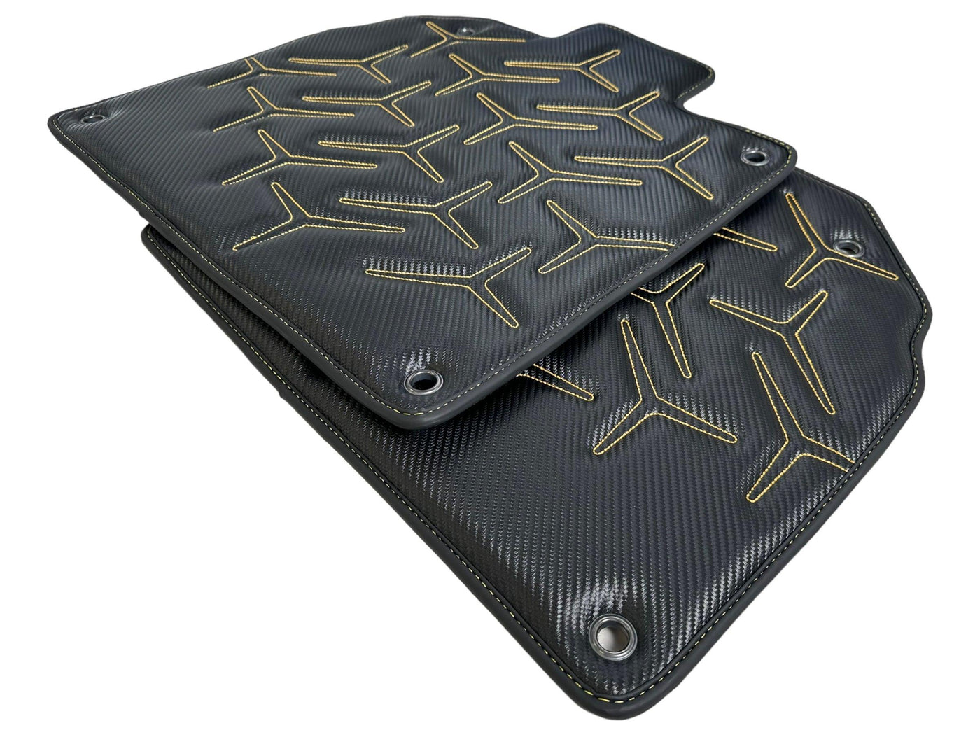 Carbon Leather Floor Mats for Lamborghini Aventador SV - AutoWin