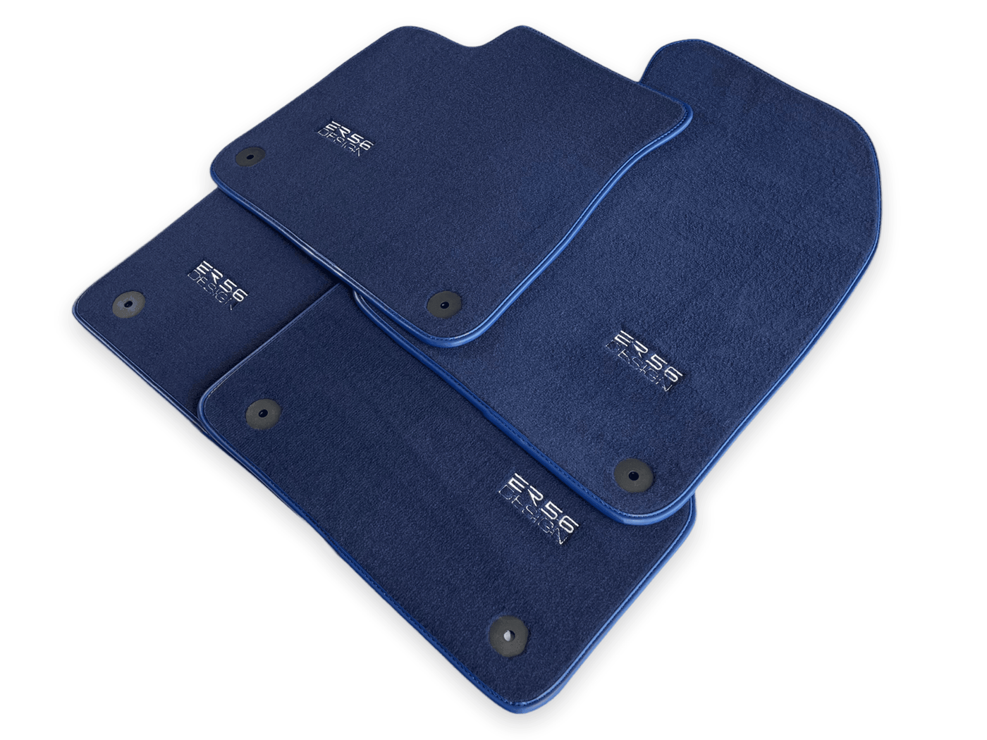 Dark Blue Floor Mats for Audi A4 - B7 Sedan (2005-2008) | ER56 Design - AutoWin