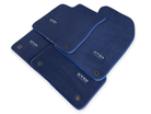 Dark Blue Floor Mats for Audi A4 - B9 Avant (2015-2018) | ER56 Design - AutoWin