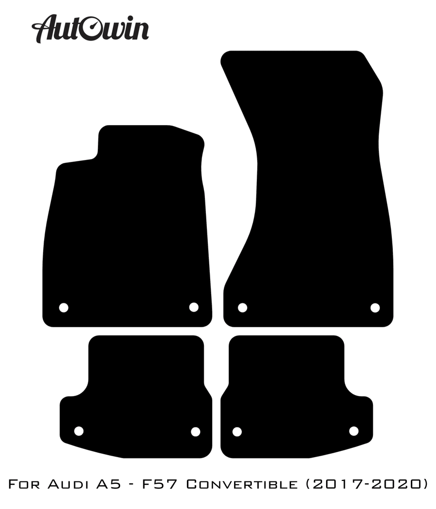 Dark Blue Floor Mats for Audi A5 - F57 Convertible (2017-2020) | ER56 Design - AutoWin