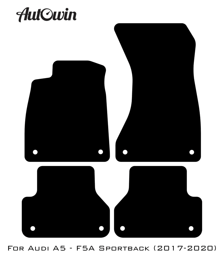 Dark Blue Floor Mats for Audi A5 - F5A Sportback (2017-2020) | ER56 Design - AutoWin