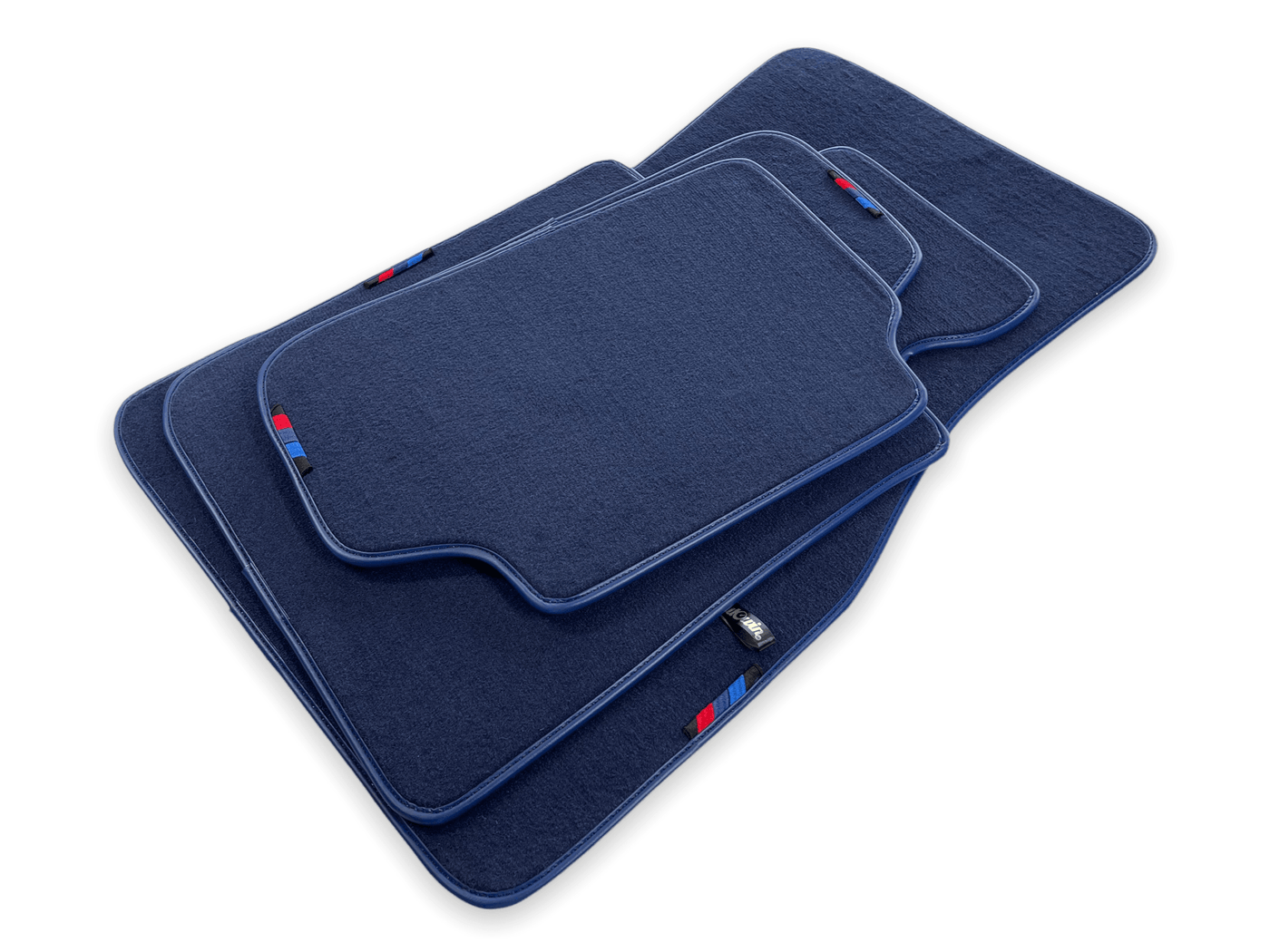 Dark Blue Floor Mats For BMW 7 Series F02 With M Package - AutoWin