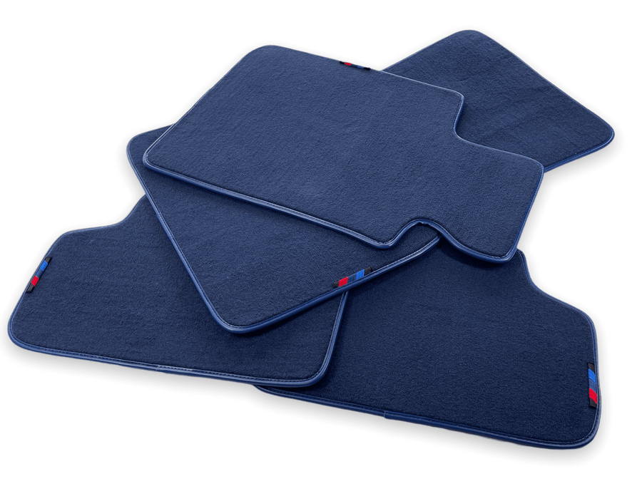 Dark Blue Floor Mats For BMW X1 Series E84 With M Package - AutoWin