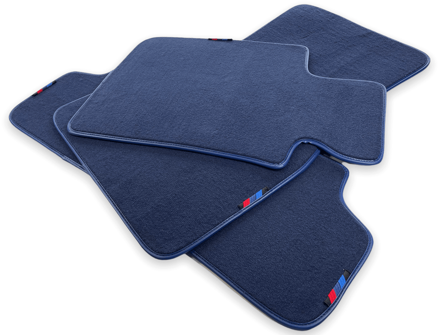 Dark Blue Floor Mats For BMW X1 Series E84 With M Package - AutoWin