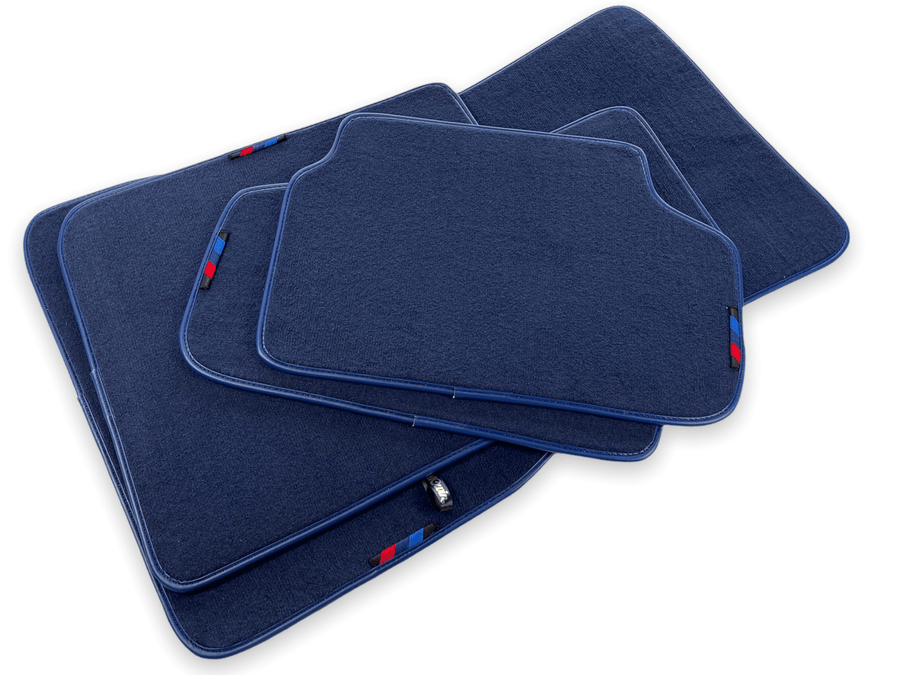 Dark Blue Floor Mats For BMW X1 Series E84 With M Package - AutoWin