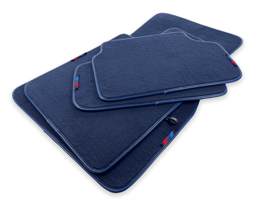 Dark Blue Floor Mats For BMW X1 Series E84 With M Package - AutoWin