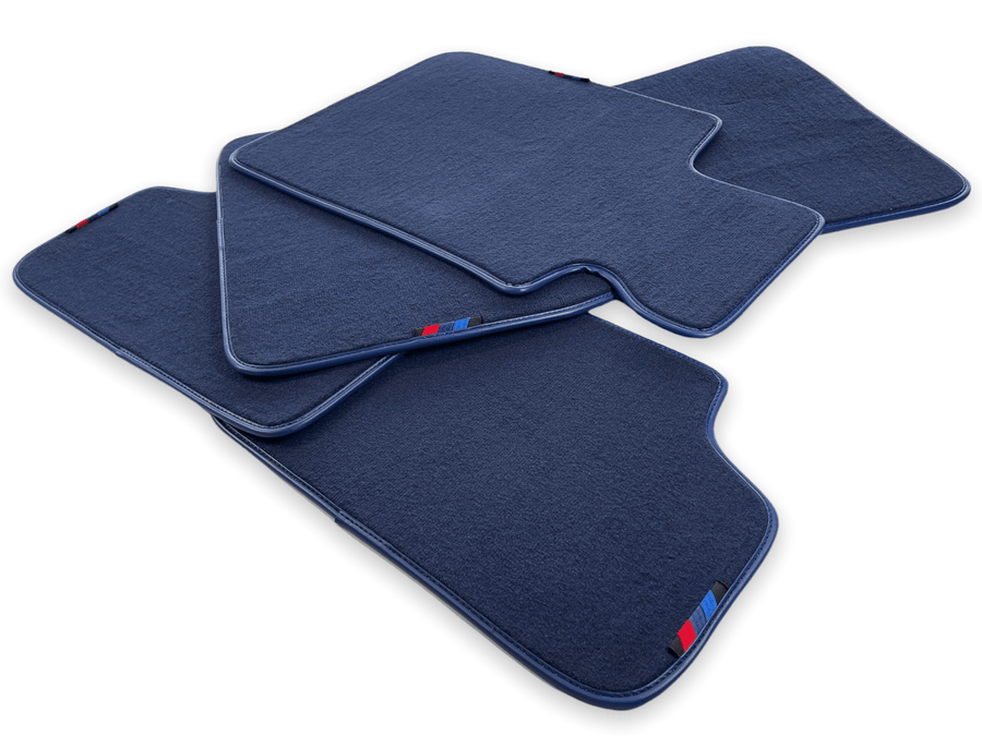 Dark Blue Floor Mats For BMW X3 Series G01 With M Package - AutoWin