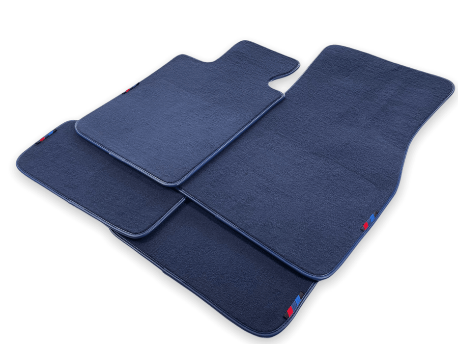 Dark Blue Floor Mats For BMW X4 Series F26 With M Package - AutoWin