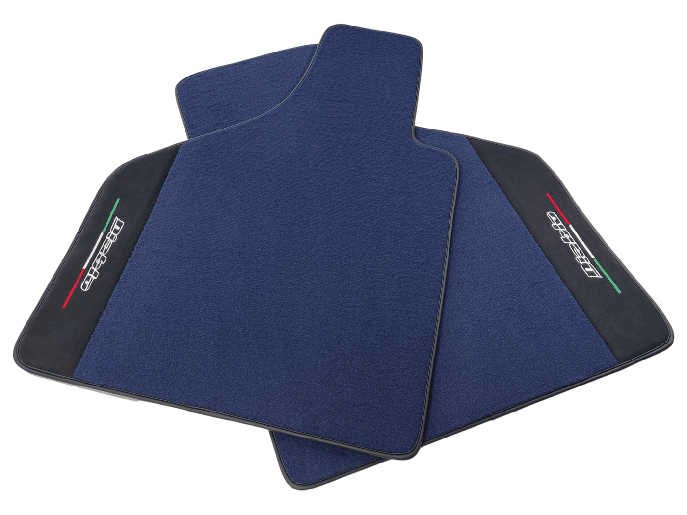 Dark Blue Floor Mats for Lamborghini Diablo 1990-2001 With Alcantara Leather - AutoWin
