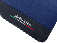Dark Blue Floor Mats for Lamborghini Diablo 1990-2001 With Alcantara Leather - AutoWin