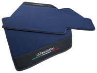 Dark Blue Floor Mats for Lamborghini Diablo 1990-2001 With Alcantara Leather - AutoWin