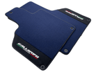 Dark Blue Floor Mats for Lamborghini Gallardo With Alcantara Leather - AutoWin