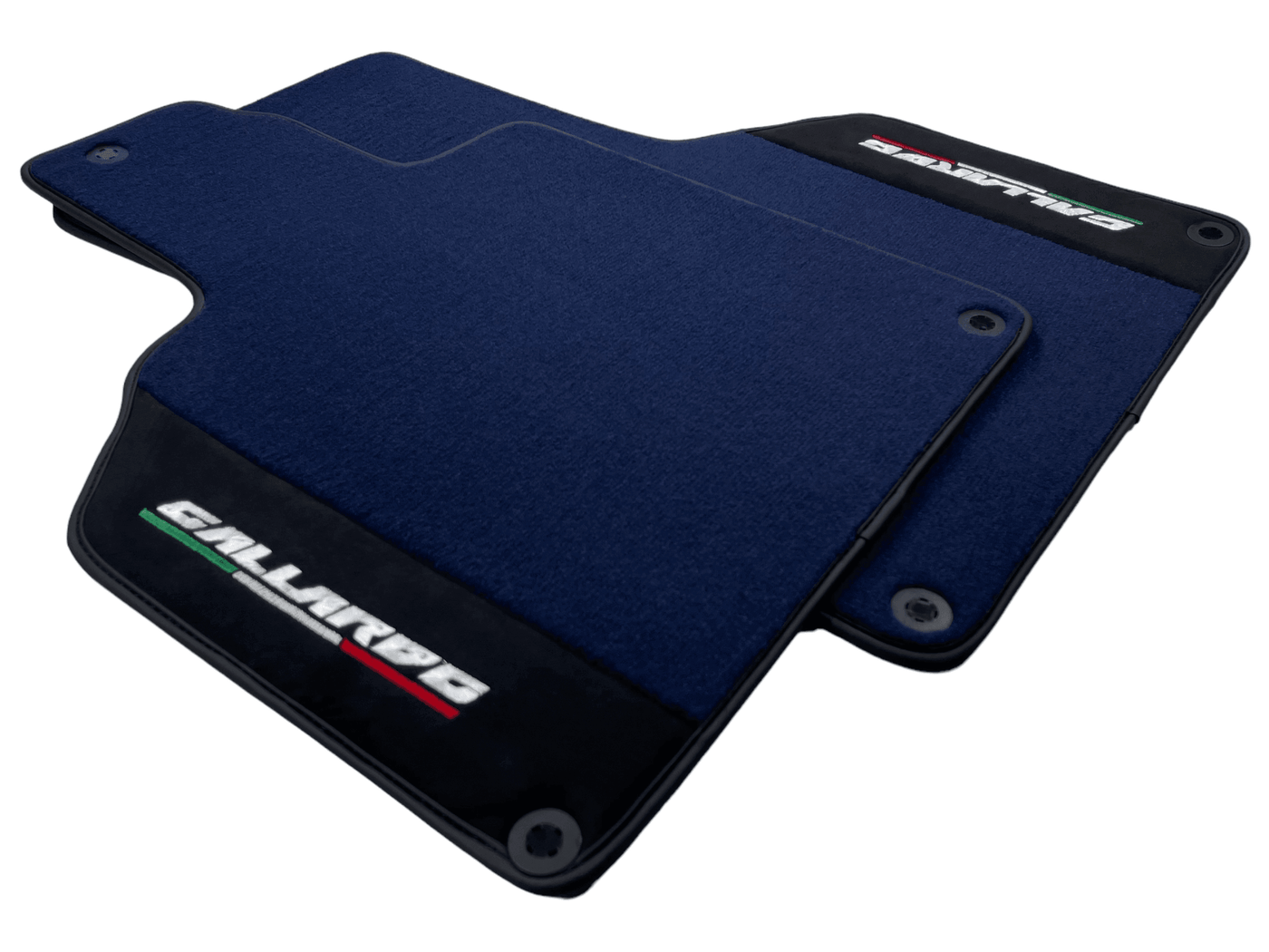 Dark Blue Floor Mats for Lamborghini Gallardo With Alcantara Leather - AutoWin