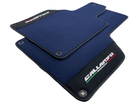 Dark Blue Floor Mats for Lamborghini Gallardo With Alcantara Leather - AutoWin