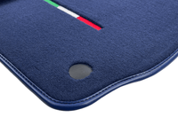 Dark Blue Floor Mats For Maserati Quattroporte IT Edition - AutoWin