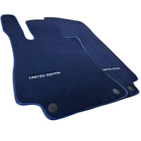 Dark Blue Floor Mats For Mercedes Benz C-Class C205 Coupe Facelift (2018-2023) | Limited Edition - AutoWin