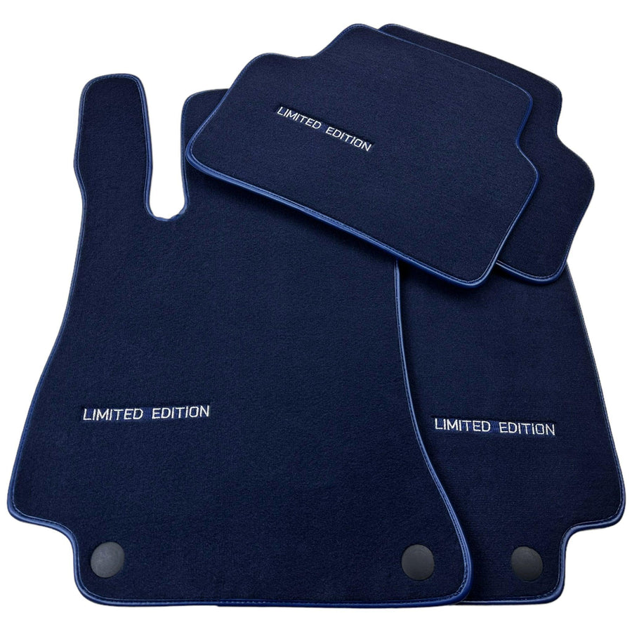 Dark Blue Floor Mats For Mercedes Benz CLA-Class C118 Coupe (2020-2023) Hybrid | Limited Edition - AutoWin