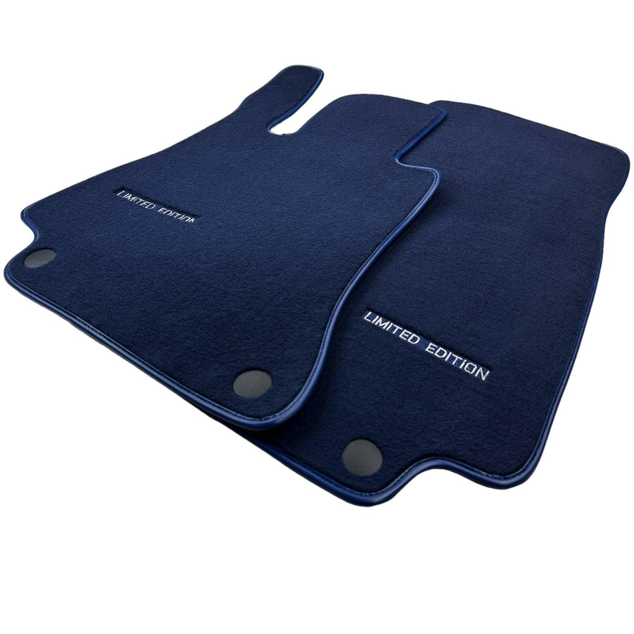 Dark Blue Floor Mats For Mercedes Benz CLA-Class C118 Coupe (2020-2023) Hybrid | Limited Edition - AutoWin