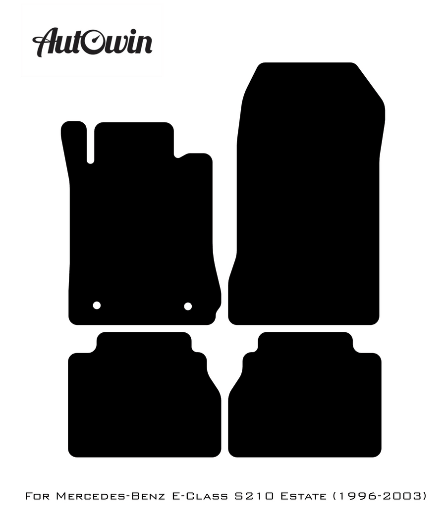 Dark Blue Floor Mats For Mercedes Benz E-Class S210 Estate (1996-2003) | Limited Edition - AutoWin