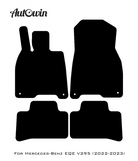 Dark Blue Floor Mats For Mercedes Benz EQE-Class V295 (2022-2023) | Limited Edition - AutoWin