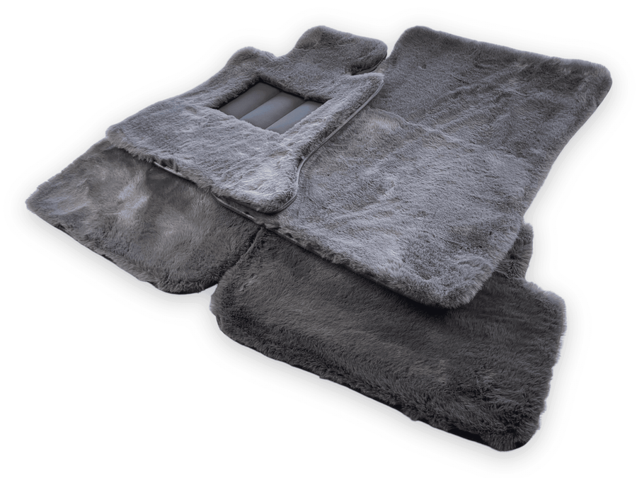Dark Gray Sheepskin Floor Mats For Rolls Royce Ghost Series I (2010–2020) Er56 Design Brand - AutoWin
