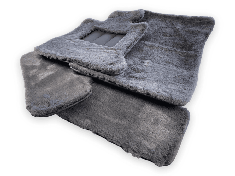 Dark Gray Sheepskin Floor Mats For Rolls Royce Ghost Series I (2010–2020) Er56 Design Brand - AutoWin