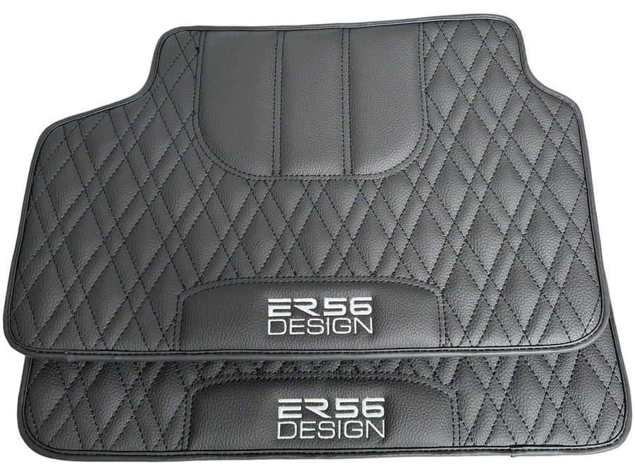 Floor Mats For BMW 3 Series G20 Black Leather Er56 Design - AutoWin