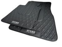 Floor Mats For BMW 5 Series E34 Sedan Black Leather Er56 Design - AutoWin