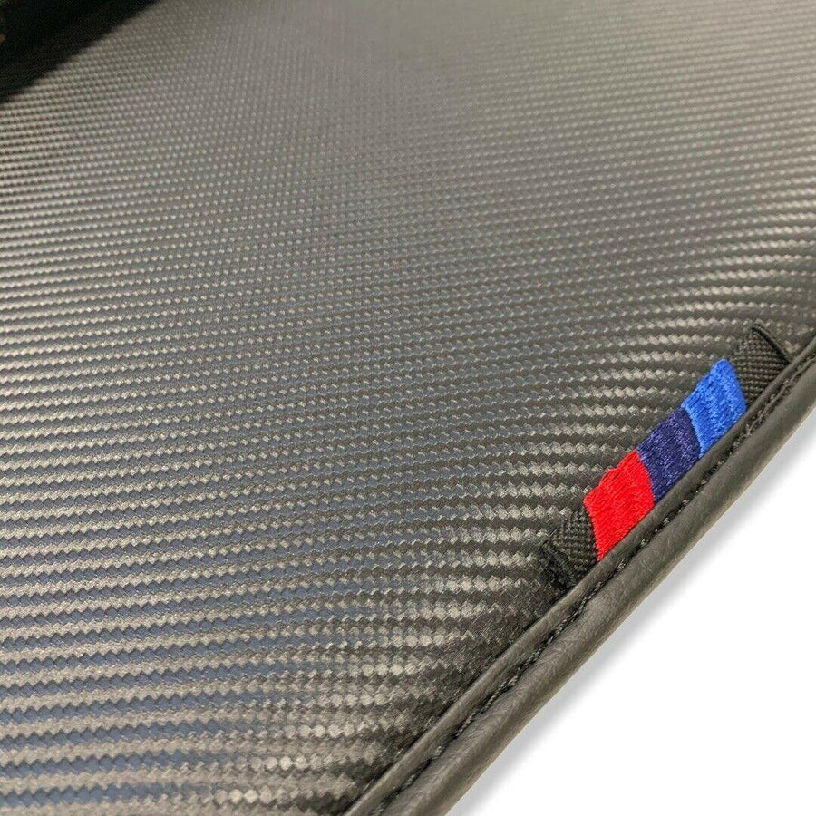 Floor Mats For BMW 6 Series E64 Convertible Autowin Brand Carbon Fiber Leather - AutoWin
