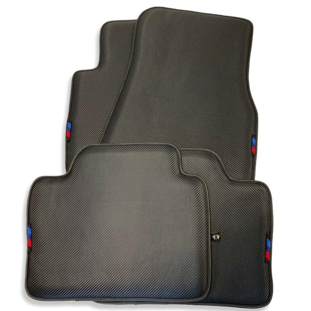 Floor Mats For BMW M2 G87 Autowin Brand Carbon Fiber Leather - AutoWin