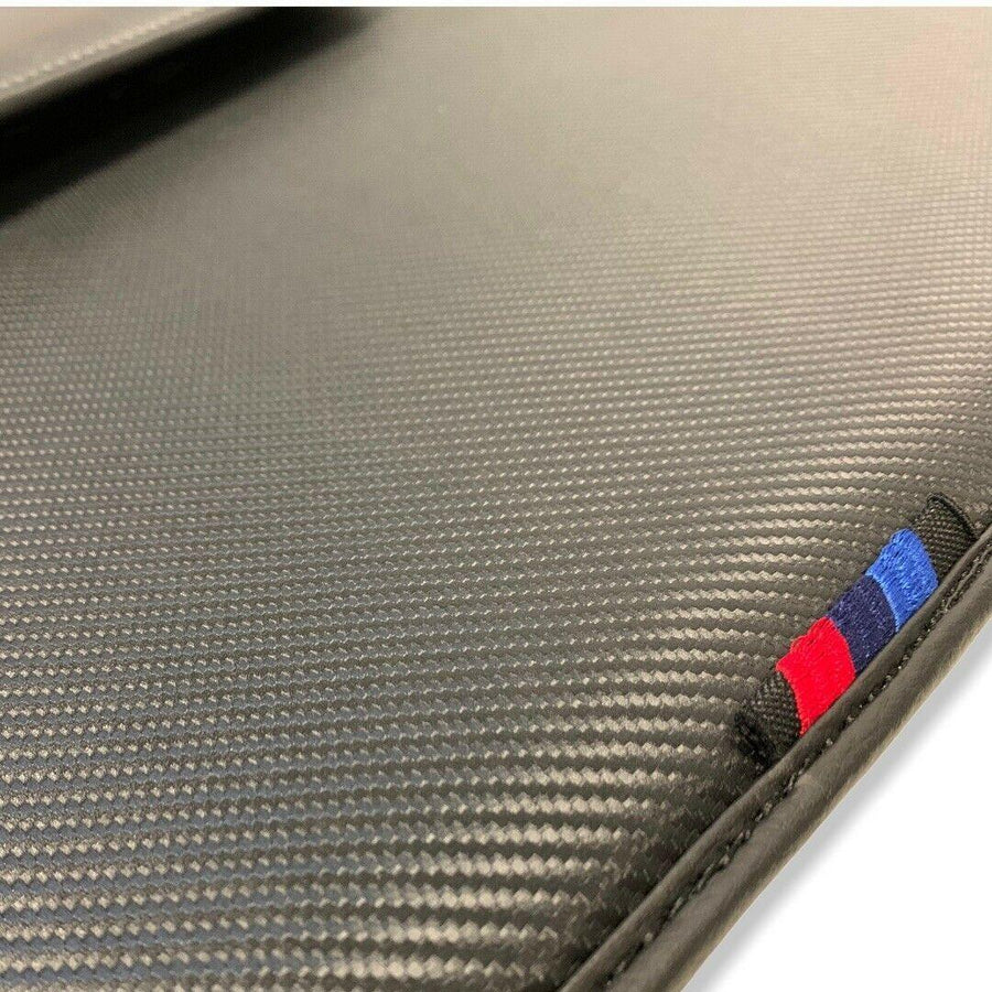 Floor Mats For BMW M3 4-door E90 Autowin Brand Carbon Fiber Leather - AutoWin